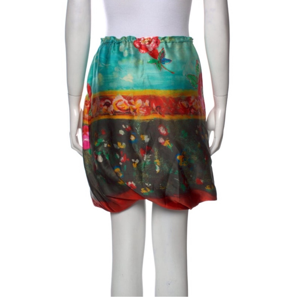 John Galliano Multicolor Floral Mini Skirt - Picture 3 of 3